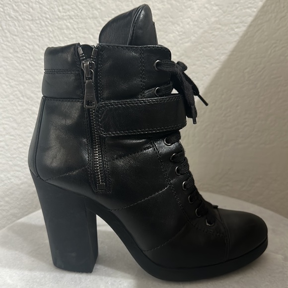 Prada Leather Ankle Laced Booties - Picture 4 of 5